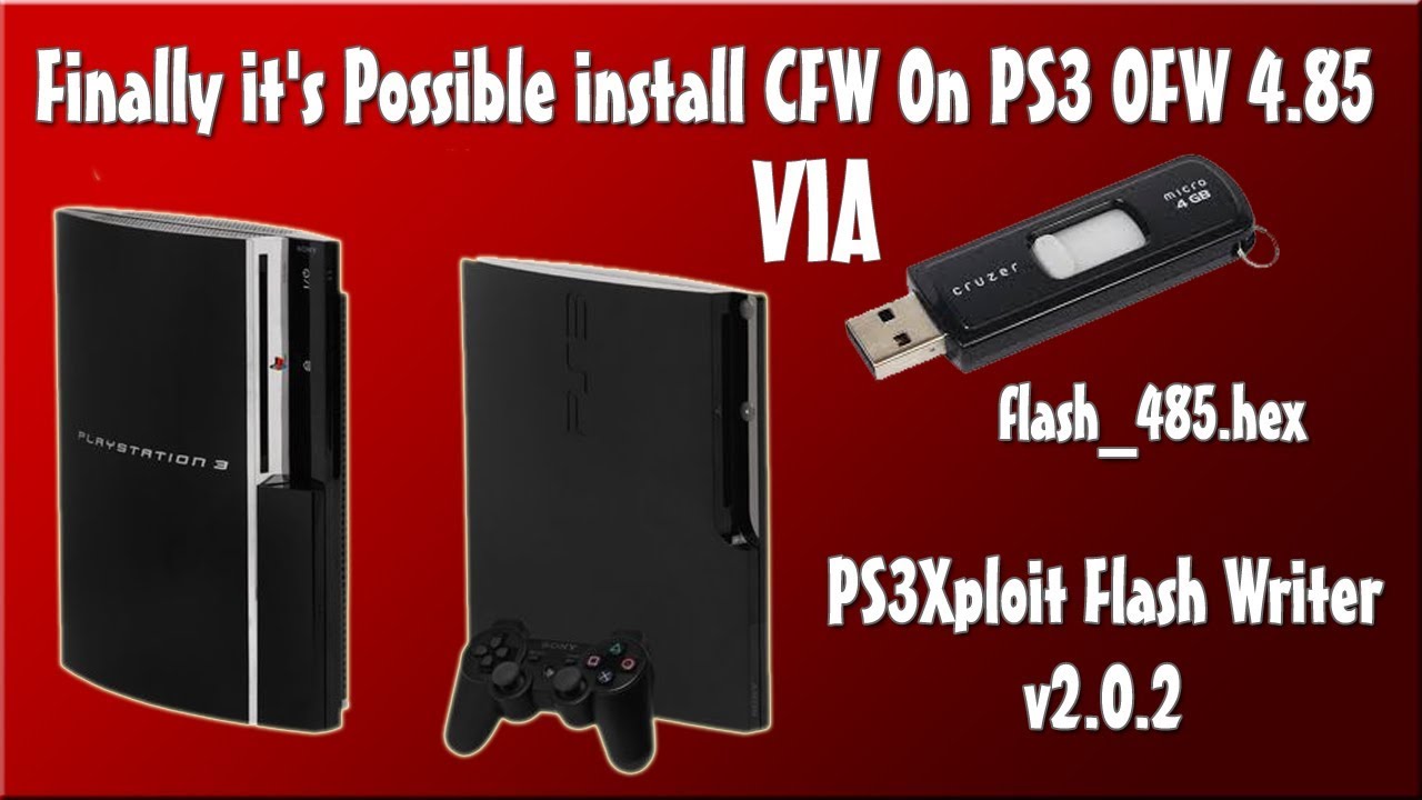 it's Possible install On PS3 OFW 4.85 Fat & SLIM Via Flash File - YouTube