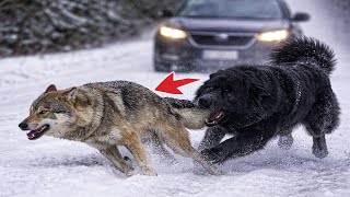 Dog Attacks Wolf But The Wolf Feels NOTHING!!! @PawsChannel