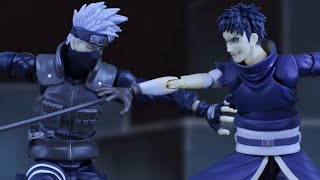 NARUTO stop motion kakashi vs obito full fight カカシ オビト