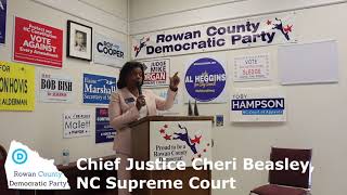 Rowan Democrats Breakfast with Cheri Beasley, Chief Justice NC Supreme Court - Jan 2020
