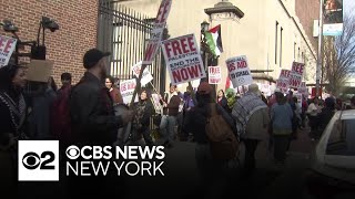 Pro-Palestinian protests continue on New York college campuses