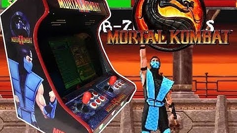 19” Mortal Kombat II (Red Edition) Bartop Arcade with Hyperspin & 17,500 games booting up