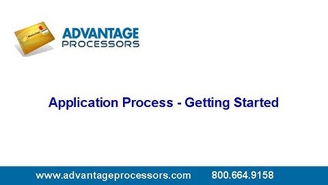Merchant Account Application Process