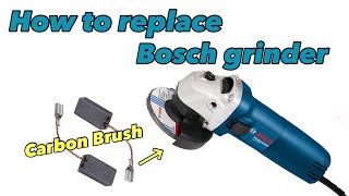 How to replace the Bosch grinder carbon brush