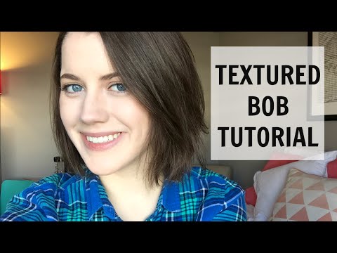 how-to-style-a-textured,-messy-bob-//-easy-&-quick-hair-tutorial