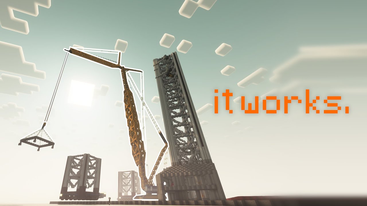 Stacking Tower Modules in Starbase Minecraft - YouTube