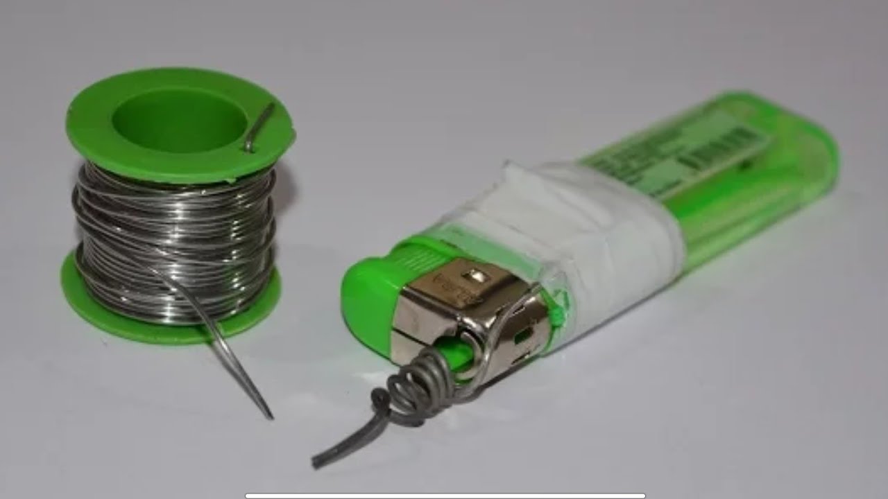 How to Make a Soldering Iron out of a Lighter YouTube