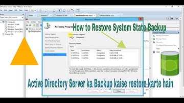 How To Backup Restore of Active Directory Domain in Server 2012 R2 |System state backup restore