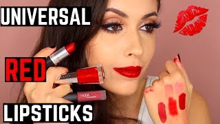 Universal Red Lipsticks For All Skin Tones Stunna Lip Paint In Uncensored Review Youtube