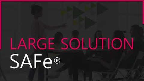 #ScaledAgileFramework Large Solution #SAFe ™ #scrumorg #agile #scrummaster #scrum #productowner