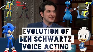 Evolution of Ben Schwartz voice acting (reupload) #benschwartz #disney #funny #sonic #movie #tvshow