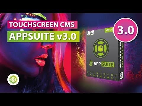 Touchscreen CMS Software AppSuite: Major Release Version 3.0