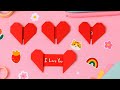 Origami Heart with Message | How to make a paper heart note | Valentine's Day'