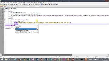 Tutorial 1 - Form Validation - Using  javaScript and PHP - Part 1/9 Markup