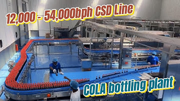 COLA bottling plant blowing filling capping combibloc 12000-54000bph CSD filling line