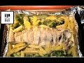 Рыба Пикша в духовке. Рыба с картошкой, брокколи и зеленой фасолью. ПП рецепты