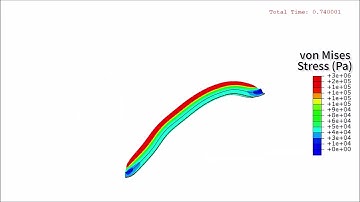 Chameleon-tongue soft robot - Finite element analysis