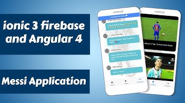 ionic 3 firebase and Angular 4 - messi app