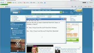 Installing PowerPoint Viewer for Windows
