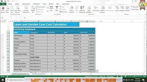 Advance Excel Outline option Ass 5