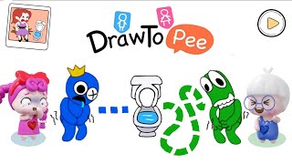 💩블루와 그린이 똥마려!💩급하다!!급해!!😱😱 Toilet Rush Race: Draw Puzzle screenshot 3