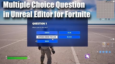 Multiple Choice Question in Unreal Editor for Fortnite: The Pop-Up Dialog Device