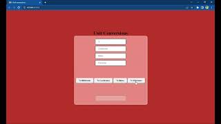 UNIT CONVERSION | JavaScript | Projects | Web development project | HTML, CSS projects | Ideas