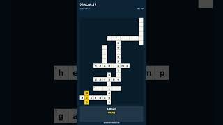 Crossword · 2026-09-17 #Shorts