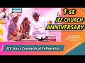  1st jef churuch anniversary by pas kumar jesus evangelical fellowship 