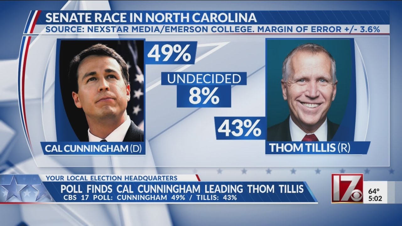 Tillis claims victory, Cunningham silent as NC race for U.S. Senate ...