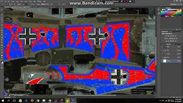 How to create damaged skin model in War Thunder using Photoshop