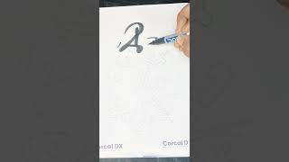 Beautiful Arabia calligraphy. #satisfyingvideo