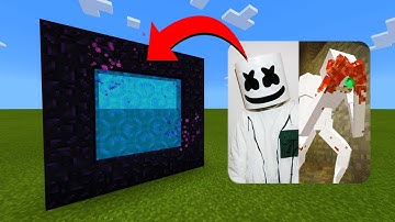 How To Make A Portal To The Marshmello vs SCP-096 Dimension in Minecraft!