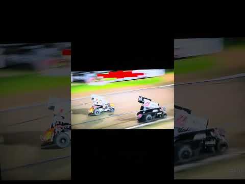 360 Winged Sprint Cars Shootout in Marshalltown Speedway Iowa Goes to the green
