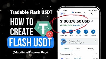 How to Create Tradable Flash USDT TRC20 Step by Step Training (Educational Purposes Only)