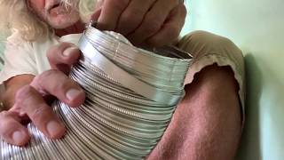 How to attach a Smart Choice 8 Inch Semi Rigid dryer vent to a GE dryer