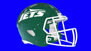 New York Jets Helmet Blue Screen Logo Loop Chroma Animation