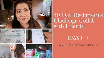 30 Day Declutter Challenge Collab with Friends | Day 1 to 7