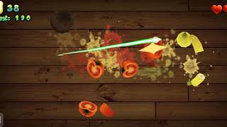 Fruit cut 3d..played by me..hunt program bd screenshot 2
