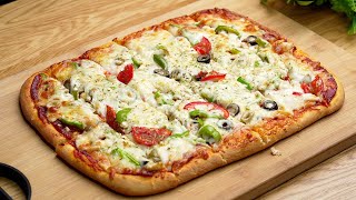 Chicken Shawarma Pizza🥨بيتزا شاورما دجاج شهية😋