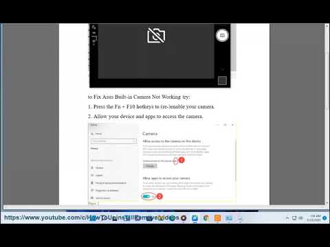Video Fix Asus Built-in Camera Not Working on Windows 11/10/8 - youtube
