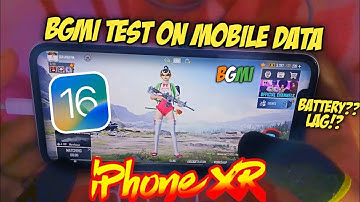 iPhone XR Bgmi Test on (Mobile data) After iOS 16.2 🔥 Lag??