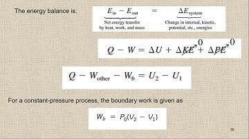 Thermodynamics Energy analysis of closed system part 2/4