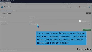 How to create a database in DirectAdmin   FelizHosting