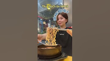 Thử thách ăn hết tô mì cay cấp 7 #food #vlog