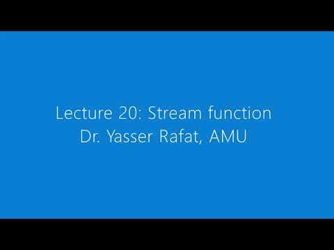 MEC 2310, Fluid Mechanics I, Lecture 20: Stream function - YouTube