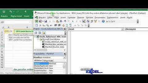 CURSO EXCEL VBA PLANILHA EXERCICIO DE PROGRAMAÇÃO 293 Celulas e Range Calcula Parcelas Colunas 1