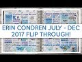 Erin Condren July - Dec 2017 Flip Through | Plannerface