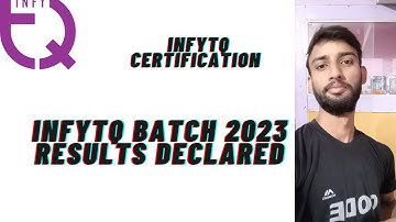 INFYTQ CERTIFICATION ROUND RESULT DECLARED | 2023 BATCH |