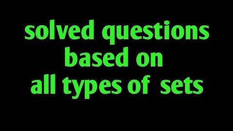 Solved Ex.6B|sets|ICSE class 7